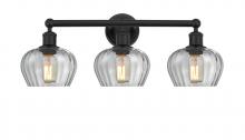  616-3W-BK-G92 - Fenton - 3 Light - 25 inch - Matte Black - Bath Vanity Light