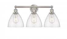  616-3W-SN-GBD-754 - Bristol - 3 Light - 26 inch - Brushed Satin Nickel - Bath Vanity Light