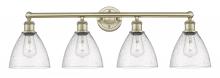  616-4W-AB-GBD-754 - Bristol - 4 Light - 35 inch - Antique Brass - Bath Vanity Light