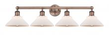  616-4W-AC-G131 - Orwell - 4 Light - 35 inch - Antique Copper - Bath Vanity Light