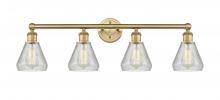  616-4W-BB-G275 - Conesus - 4 Light - 33 inch - Brushed Brass - Bath Vanity Light