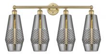  616-4W-BB-G683-7 - Windham - 4 Light - 34 inch - Brushed Brass - Bath Vanity Light