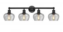  616-4W-BK-G92 - Fenton - 4 Light - 34 inch - Matte Black - Bath Vanity Light