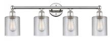  616-4W-PN-G112 - Cobbleskill - 4 Light - 32 inch - Polished Nickel - Bath Vanity Light