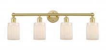  616-4W-SG-G341 - Hadley - 4 Light - 32 inch - Satin Gold - Bath Vanity Light