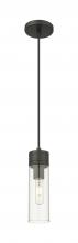  617-1P-BK-G617-8CL - Boreas - 1 Light - 3 inch - Matte Black - Cord Hung - Mini Pendant