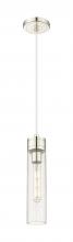  617-1P-PN-G617-11SDY - Boreas - 1 Light - 3 inch - Polished Nickel - Cord Hung - Mini Pendant