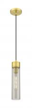  617-1P-SG-G617-11SM - Boreas - 1 Light - 3 inch - Satin Gold - Cord Hung - Mini Pendant