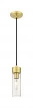  617-1P-SG-G617-8SDY - Boreas - 1 Light - 3 inch - Satin Gold - Cord Hung - Mini Pendant