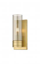  617-1W-BB-G617-8SM - Boreas - 1 Light - 5 inch - Brushed Brass - Sconce