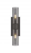  617-2W-OB-G617-8SM - Boreas - 2 Light - 18 inch - Oil Rubbed Bronze - Bath Vanity Light