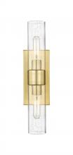  617-2W-SG-G617-8SDY - Boreas - 2 Light - 18 inch - Satin Gold - Bath Vanity Light