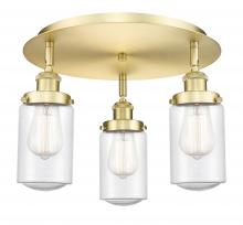 Innovations Lighting 916-3C-SG-G314 - Dover - 3 Light - 16 inch - Satin Gold - Flush Mount