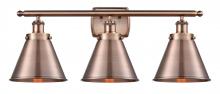  916-3W-AC-M13-AC - Appalachian - 3 Light - 26 inch - Antique Copper - Bath Vanity Light