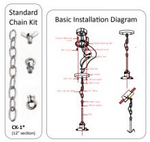  CK-1-OB - Chain Conversion Kit - 12 inch - Oil Rubbed Bronze