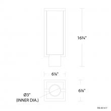  PM-W1417-30-BZ - Ledge Outdoor Post Light