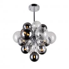  1205P16-8-601 - Pallocino 8 Light Chandelier With Chrome Finish