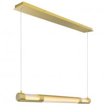  1343P36-602-B - Neva 36 in LED Integrated Satin Gold Chandelier