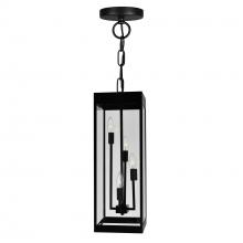  1695P8-4-101 - Windsor 4 Light Black Outdoor Ceiling Light