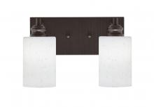  1162-ES-310 - Edge 2 Light Bath Bar, Espresso Finish, 4" White Muslin Glass