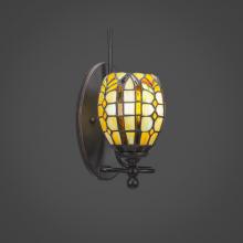  591-DG-9871 - Capri 1 Light Wall Sconce Shown In Dark Granite Finish