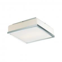  505002CH - Two Lamp Flush Mount with Metal Trim