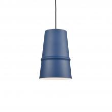  492208-IB - Castor 8-in Indigo Blue 1 Light Pendant