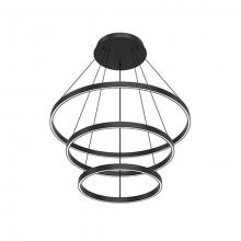  CH87332-BK - Cerchio 32-in Black LED Chandeliers