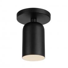  SF57704-BK - Nola 4-in Black 1 Light Semi-Flush