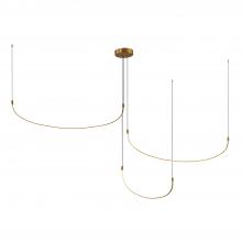  MP89390-BG - Talis 90-in Brushed Gold LED Multi Pendant