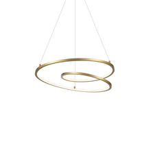  PD11119-AN - Twist 19-in Antique Brass LED Pendant