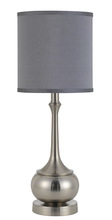  BO-2256TB-BS - 24.5" Height Metal Accent Lamp in Brushed Steel