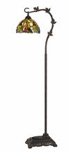  BO-2754FL - 61" Height Metal Tiffany Floor Lamp in Bronze Finish