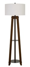  BO-2833FL - 65" Height Floor Lamp in Walnut Finish