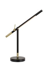  BO-2843DK - 27" Height Metal Desk Lamp in Black and Antique Brass Finish