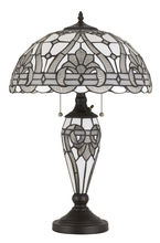 CAL Lighting BO-2943TB - 60W X 2 Tiffany Table Lamp with 7W Night Light