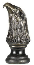  FA-5021A - 2.75" Eagle Resin Finial In Rubbed Oil Finish