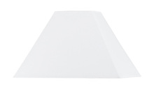  SH-1135 - 10.5" Tall White Square Hardback Fabric Shade