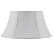  SH-8103/16-WH - 8.5" Tall White Fabric Shade