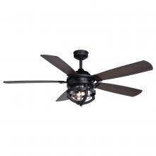  F0124 - Barnes 54-in Ceiling Fan Matte Black