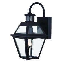  T0598 - Nottingham Dualux 7-in. Outdoor Motion Sensor Wall Light Textured Black