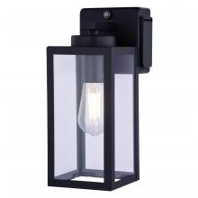  T0786 - Lombard 5-in. Outdoor Wall Light with GFCI Outlet Textured Black