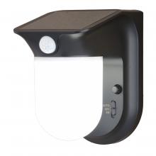  T0724 - 4.5-in. Solar LED Outdoor Motion Sensor Wall Jar Light Black