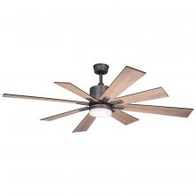  F0081 - Crawford LED 60 in. W Ceiling Fan Dark Nickel