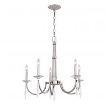  H0243 - Hoyne 5 Light Chandelier Polished Nickel