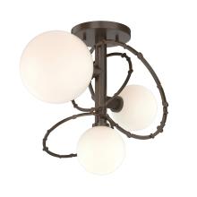 Hubbardton Forge 121360-SKT-05-GG0712 - Olympus 3-Light Semi-Flush