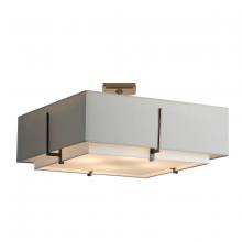  126513-SKT-07-SF2012-SJ2401 - Exos Square Large Double Shade Semi-Flush