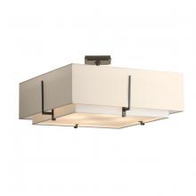  126513-SKT-20-SF2012-SA2401 - Exos Square Large Double Shade Semi-Flush