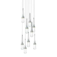  131108-SKT-LONG-82-ZM0434 - Link 9-Light Clear Glass Pendant