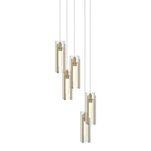  131124-SKT-LONG-86-ZM0065 - Exos Glass 5-Light Pendant